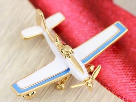 Beautiful Propeller Aircraft Brooches Hot on Sale