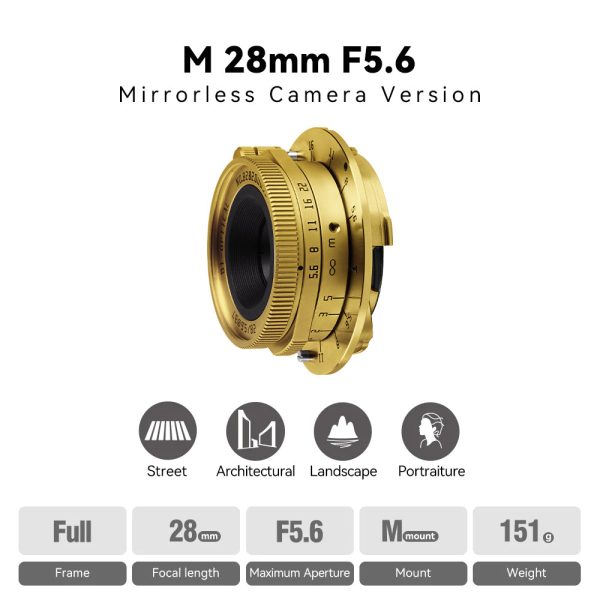 M 28mm F5.6 Golden For Cheap