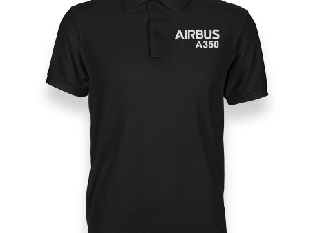 Airbus A350 & Text Designed Polo T-Shirts on Sale