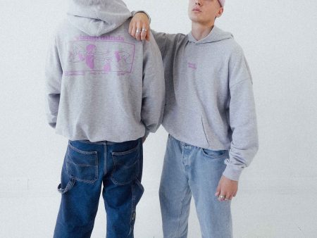 Composition Hoodie Grey Hot on Sale