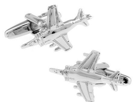 Fighter Jet Shaped Cuff Links Hot on Sale