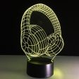 Headphones Designed 3D Night Lamps For Discount