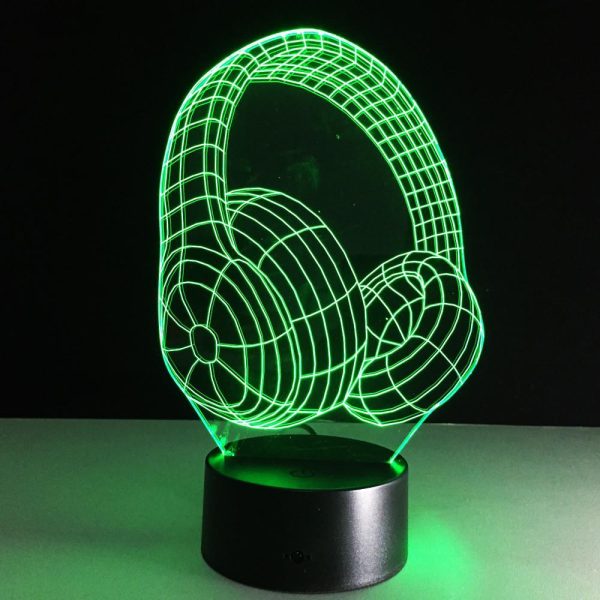 Headphones Designed 3D Night Lamps For Discount