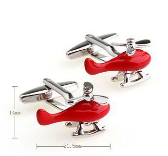 Helicopter Shaped Cuff Links on Sale