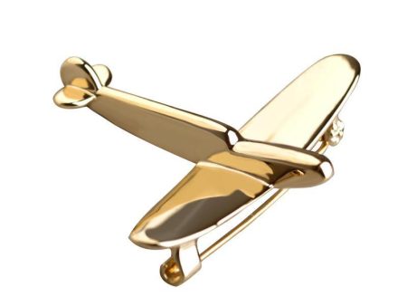 Simple Designed Airplane Shape Brooches on Sale