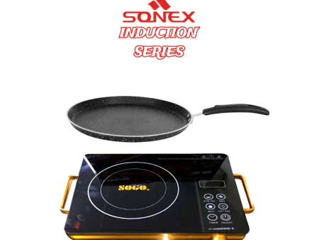 Sogo Electric Stove JPN-666 Infrared Cooker with  Sonex Induction Series Galaxy Hot Plate Non stick Inner & Outer Marble coating (50177) 2in1 Cheap