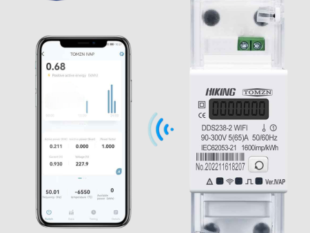 Tomzn DDS238-2 WIFI Smart Energy Meter With Display Power Consumption Monitor, With Import Export Power METER Online Hot Sale