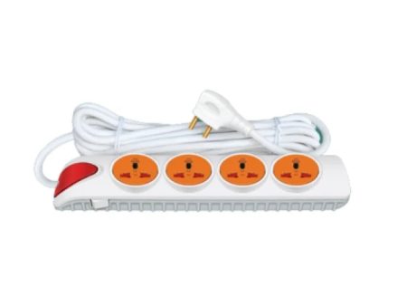 Hero Legend Extension Cord EB08 with 5 Meter Long Wire 2500W - 250V~ 4Multi Socket Sale