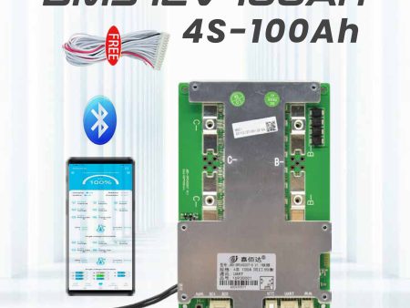 JBD 12V 100Ah BMS for 4 Cells Lithium Battery Pack Without Communicaiton Online now