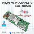 JBD 51.2V 100Ah BMS for 8-16S Cells Lithium Battery Pack Without Communication Online