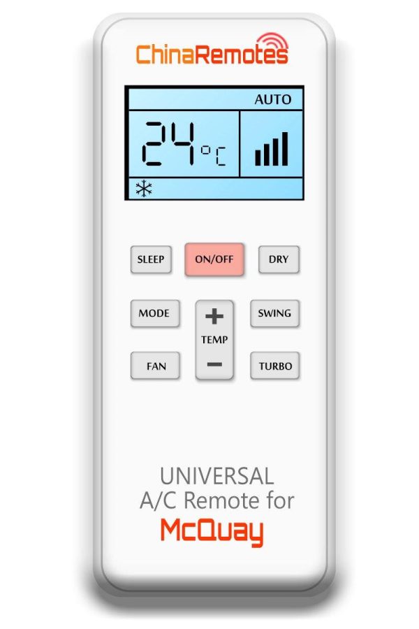 Universal Air Conditioner Remote for McQuay AirCons ✅ Supply