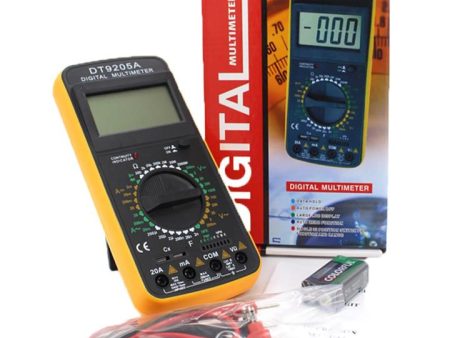 Digital Multimeter DT9205A LCD AC DC Ampare Resistance Tester Meter Supply