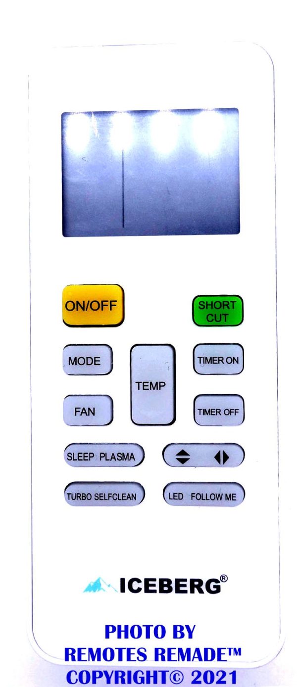 Air Con (A C) Remote Controller for Iceberg Air Conditioner Controls Fashion