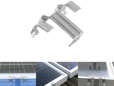 Solar Panel Water Drain Clips PV Module Stainless Steel  Water Drain Cleaning Clips  (12 piece) on Sale