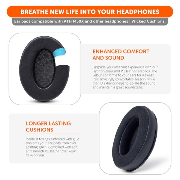 Upgraded Gaming Earpads - Hybrid Velour Online Hot Sale