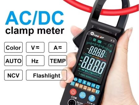 TOOLTOP X5 400A AC DC Clamp Meter 6000 Counts True RMS Multimeter NCV Current Voltage Hz Diode Temp Buzzer Test Auto Ammeter Sale