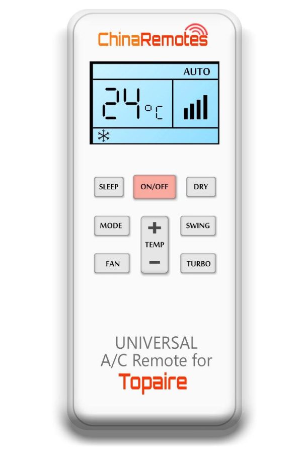 Universal Air Conditioner Remote for Topaire AirCons ✅ Online Sale