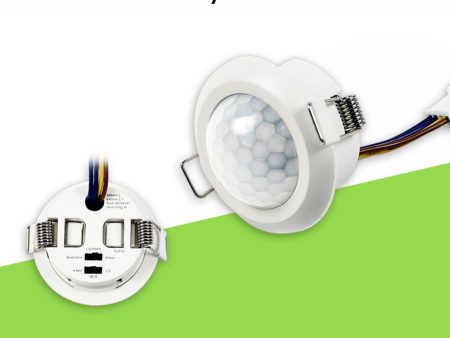 Ceiling Mount Emnedded PIR Motion Sensor Switch Human Body Infrared Detector Online Hot Sale