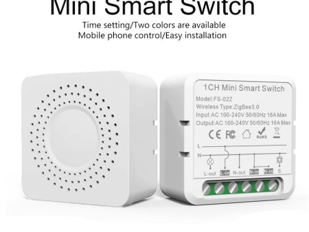 JVCO Mini Smart Switch Module Control Switch Timing Works with Alexa Google Home Smart Life APP Cheap