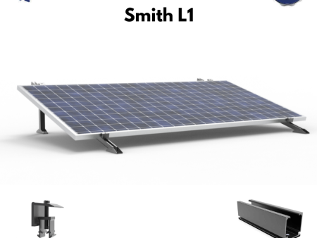 BHS Aluminium Smith L1 Solar Structure with clamps For Single Solar Panel Online Sale