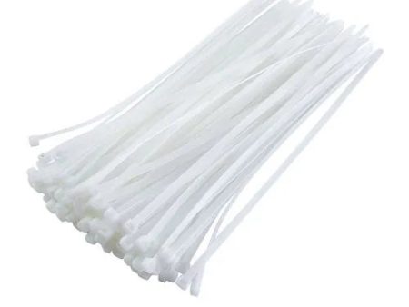 Mora Multi purpose Cable Tie 6 8 10 12 inch length white self locking (Pack of 100) For Sale