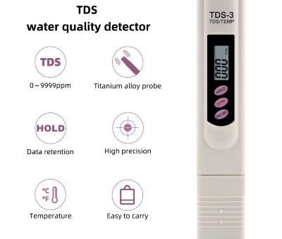 TDS 3 Meter Water Purity Quality Tester Discount