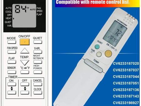 Replacement Air Con Remote for Panasonic  - Model: CV6 Online Hot Sale