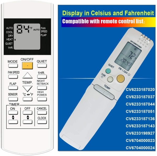 Replacement Air Con Remote for Panasonic  - Model: CV6 Online Hot Sale