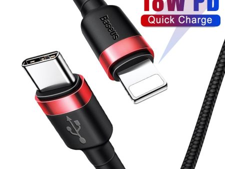 Baseus USB Type C to Lighting 18W PD Fast Charging Charger   Data Cord on Sale