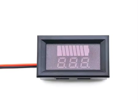 12-60 DC Volt Meter Battery Charge Level Indicator LED Tester Voltmeter Supply