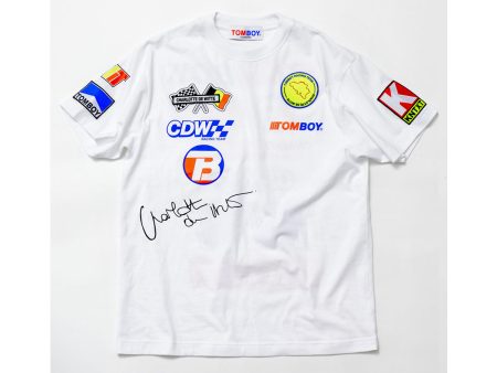 RACING WHITE TEE For Sale