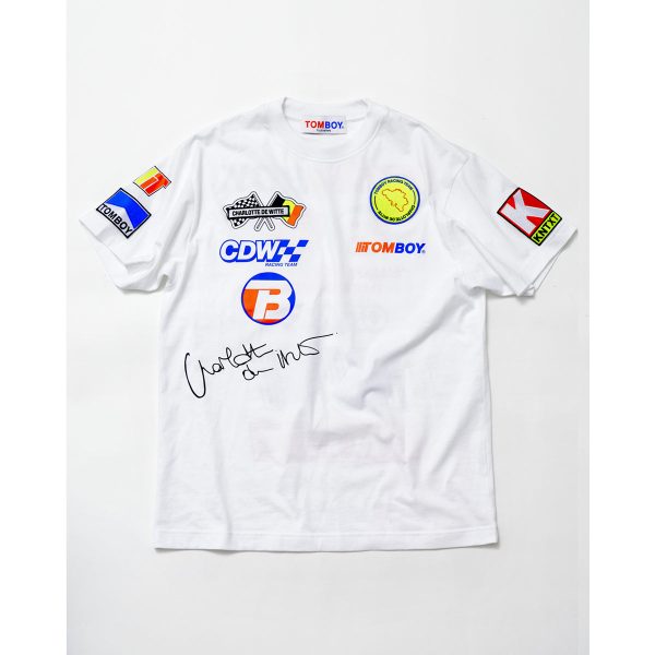 RACING WHITE TEE For Sale