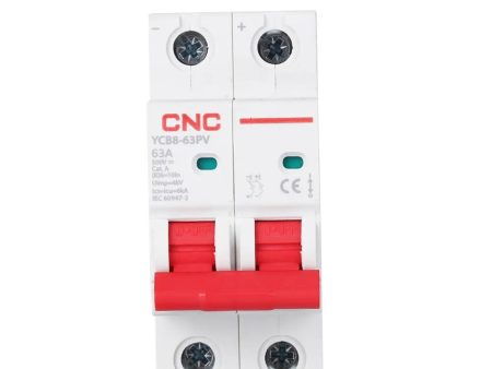 CNC YCB8-63PV 2P 500V DC MCB Solar Mini Circuit Breaker For Discount