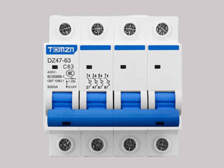 Tomzn 3Phase 4Pole AC 230 400V Circuit breaker 63A   125A Online