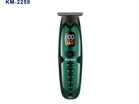 Kemei KM-2259 Rechargeable LCD Digital Display USB Charging Beard & Hair Clipper For Discount