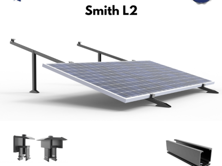 BHS Aluminium Smith L2 Solar Structure with clamps For two Solar Panel For Cheap