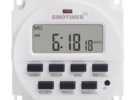 SINOTIMER 220V Weekly 7 Days Digital Programmable Timer Switch Relay Control Online now