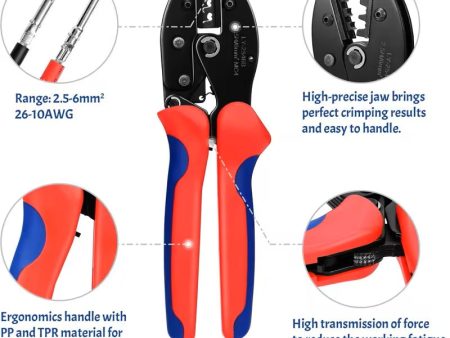 YTH-2546B Solar Panel PV Cable MC4 Crimping tool for solar panel connectors, solar crimper(2.5-6mm2) Online