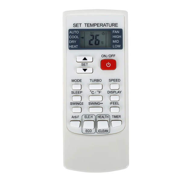 Replacement Remote for Premium Air Conditioners - Model: YKR-H For Sale