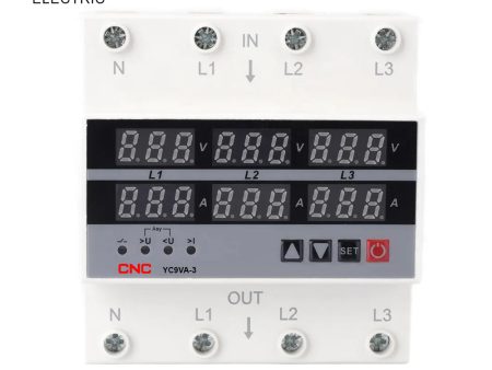 CNC YC9VA-3 4Pole 3 Phase Voltage And Current Protector For Cheap