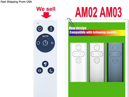 Replacement Remote for Dyson - Model: AM0 Fashion