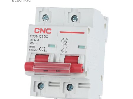 CNC YCB1-125DC 2P DC MCB Circuit Breaker Discount