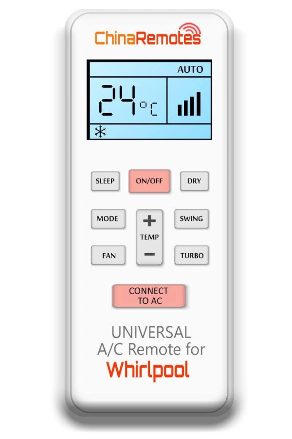 Universal Air Conditioner Remote for Whirlpool ✅ Supply