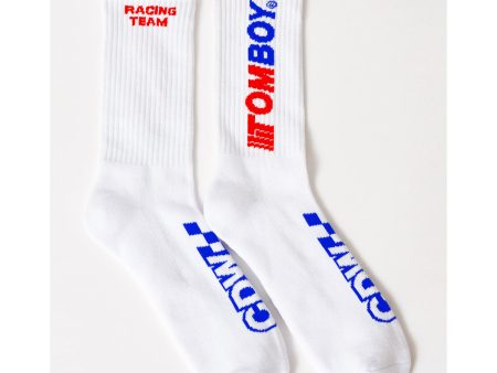 RACING WHITE SOCKS on Sale