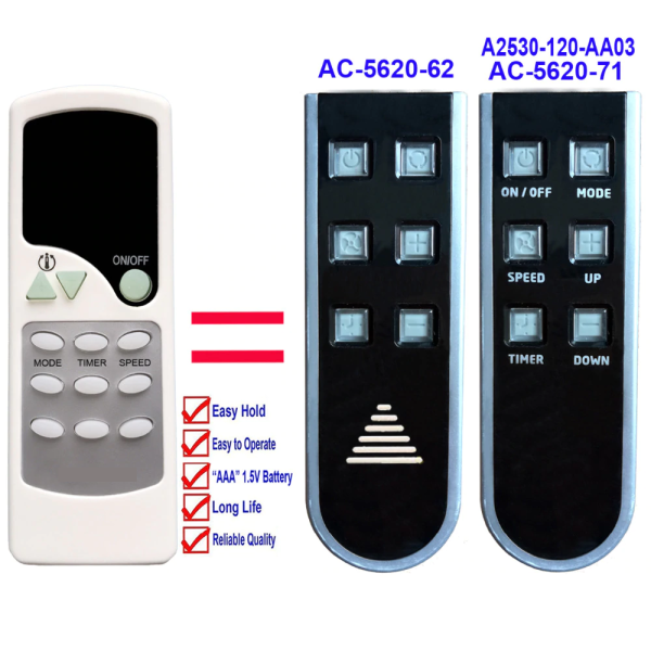 Replacement Remote for Haier - Model: AC5 For Sale