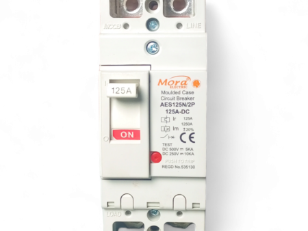 Mora 125A Breaker 2 Pole DC MCCB Breaker, Battery Breaker, Solar Panels Breaker, and Copper Points Cheap