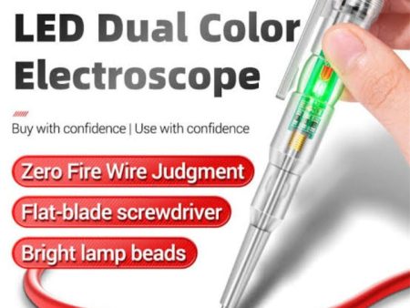 Electrical Pen Tester 220V Portable Tester Screwdriver Probe With Indicator Light (Pack of 2) For Discount