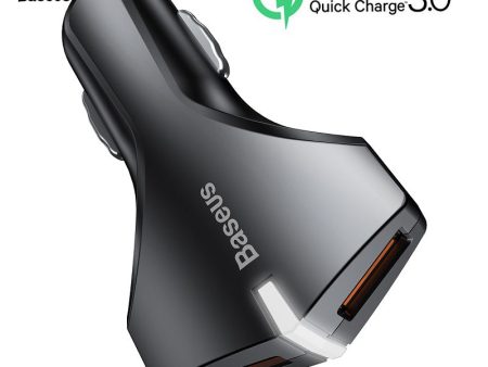 Baseus Quick Charge 3.0 Dual USB Car Charger on Sale