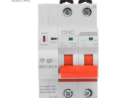 CNC YCB9ZF-100W 2P 100A WiFi Smart Circuit Breaker on Sale