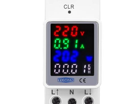 Tomzn TOVAE2-100C 4in1 100A AC Din Rail Energy Meter Supply